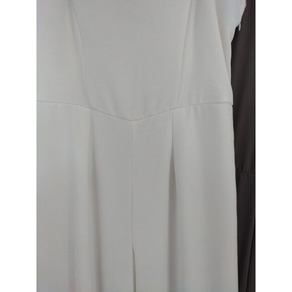 Wild Fable Women's White Strapless Jumpsuit M Wide-Leg Side Zipper Summer . - Picture 4 of 10